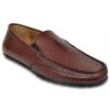 Buy genuine leather maroon loafers for men