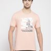 Peach Men's T-shirt, Buy Peach color Tshirt Online, Buy Mens T-shirt online, Summer Wear Tshirt for men, Half sleeeve tshirts for men