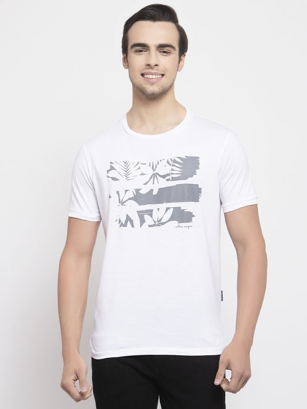 Men's White T-shirt, White Mens T-shirt at best price