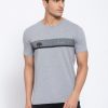 Round Neck Grey T-shirts For Mens