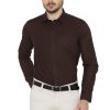 Brown shirt for men - Buy 100% cotton shirt for men online Allen cooper